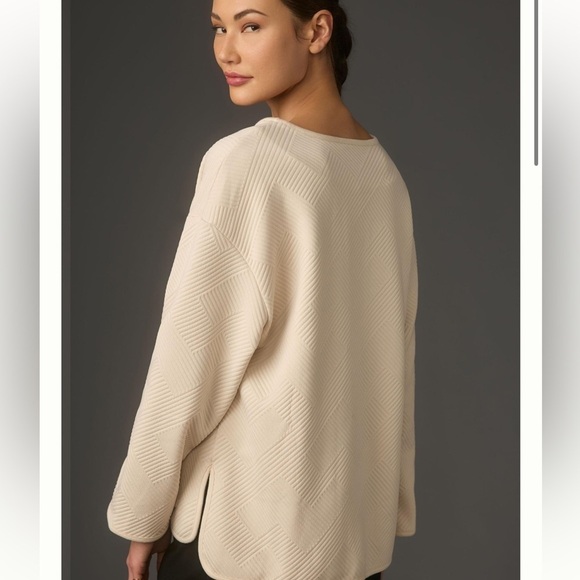 Sanctuary Cream Textured Knit Shacket size M new - Picture 3 of 8